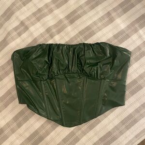 Green Leather Corset